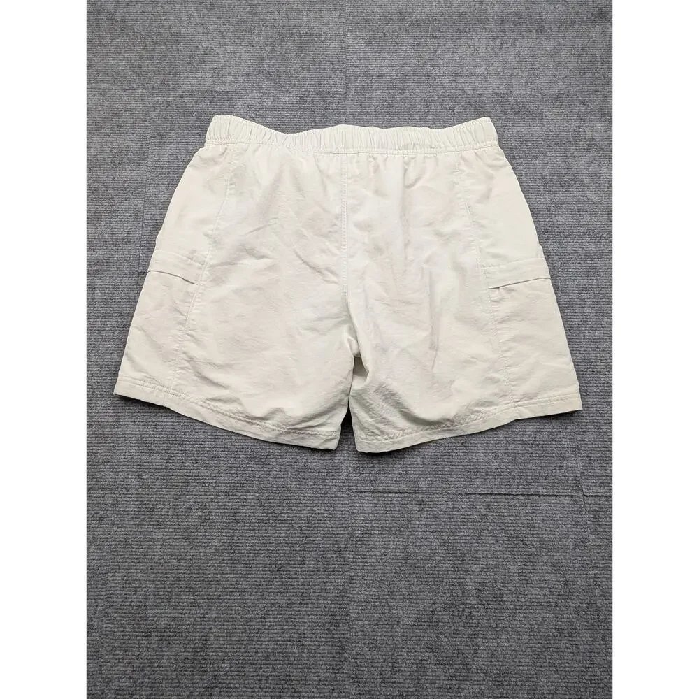 The North Face Class V Belted Shorts Mens Large Gray Cargo Outdoor Lined Hybrid